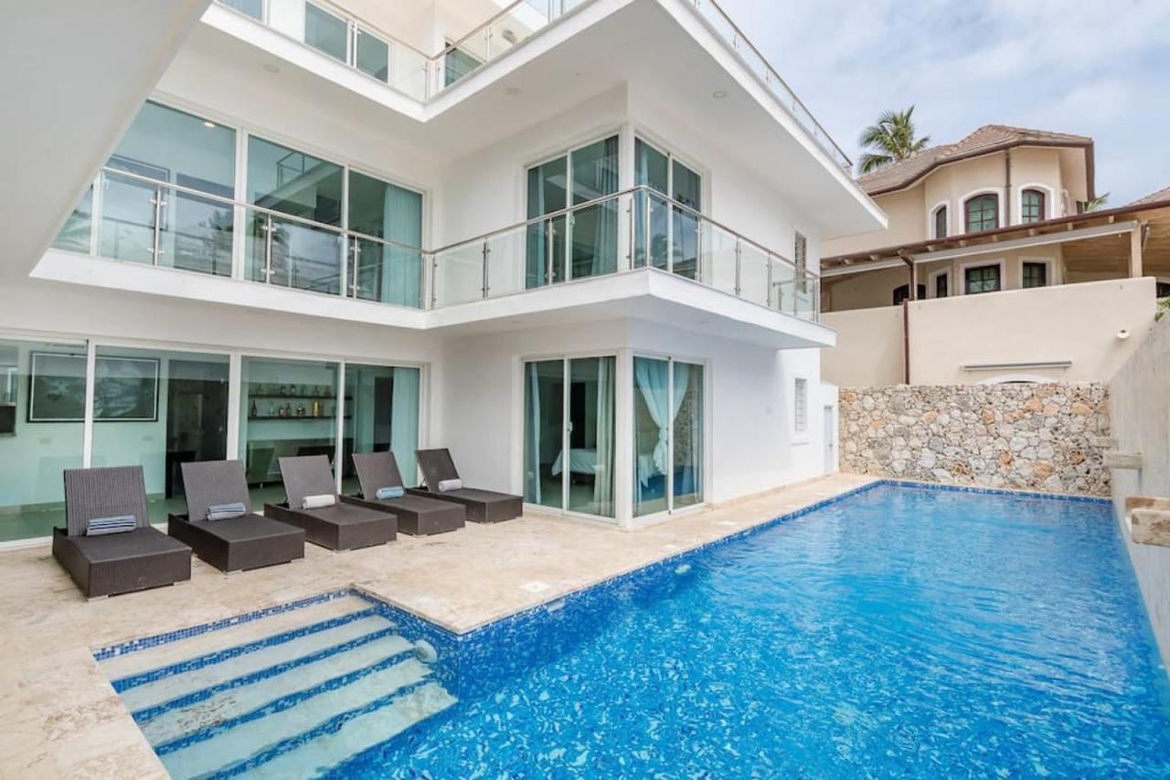 Villa Pandora Beach Front Villa With Chef Game Room Pool ปุนตากานา ภายนอก รูปภาพ