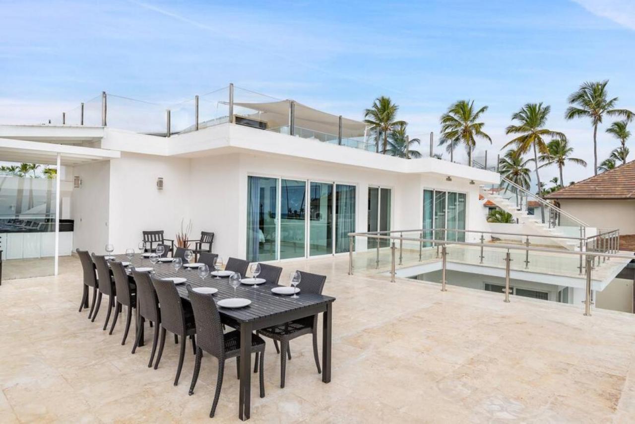Villa Pandora Beach Front Villa With Chef Game Room Pool ปุนตากานา ภายนอก รูปภาพ